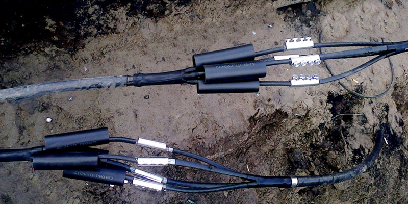 установка соединительных кабельных муфт